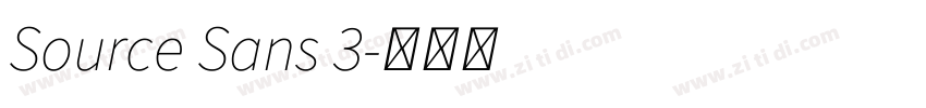 Source Sans 3字体转换